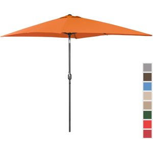 Uniprodo Parasol Groot - Oranje - Rechthoekig - 200 X 300 cm - Kantelbaar