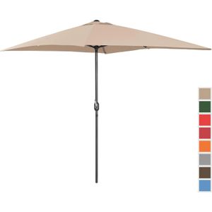 Uniprodo Parasol groot - creme - rechthoekig - 200 x 300 cm