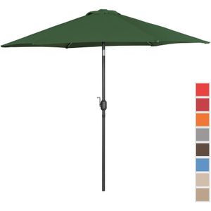 Uniprodo Parasol groot - groen - zeshoekig - Ø 270 cm - kantelbaar