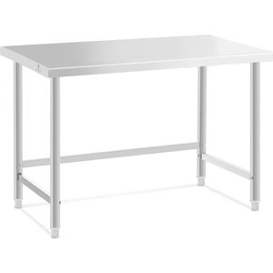 Royal Catering RVS werktafel - ECO - 120 x 60 cm - 91 kg - - Roestvrij staal 4062859093714