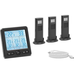 Steinberg Systems Klimaatstation - draadloos - LCD - 3 sensoren - 4062859096210