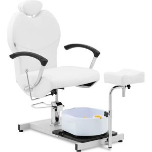 Physa - Voetverzorgingsstoel - Wit - Hydraulisch - 360° Draaibaar