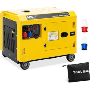 MSW Dieselaggregat auf Rädern 240/400 V 8500 W 10 kVA 30 l