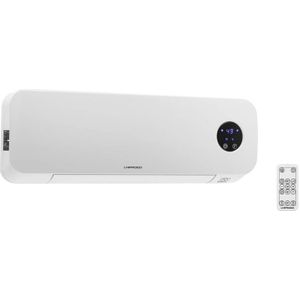 Uniprodo - wandverwarming - keramisch - 10 - 49 °C - 1000/2000 W - afstandsbediening - extra slank