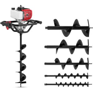 Grondboorset - 1.6 kW - incl. 6 grondboren en 2 verlengstukken