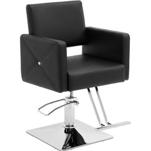 physa - Kappersstoel - Zwart - Zithoogte 45 - 55 cm - Laadvermogen 150 kg