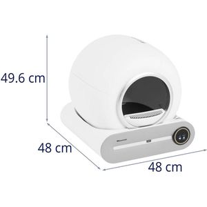 Wiesenfield Zelfreinigende kattenbak - App-bediening - Ø 25 cm opening - Plasmasterilisatie