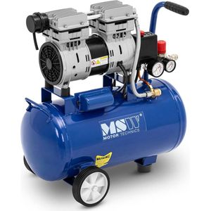 MSW MSW-0AC750-24LB Compressor olievrij 24 l 750 W persluchtcompressor luchtcompressor