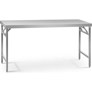 Royal Catering Inklapbare Werkbank - 180 X 60 cm - Roestvrij Staal