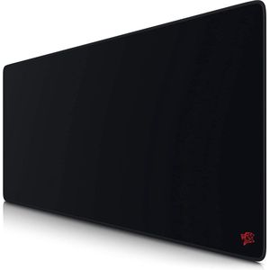 CSL Titanwolf XXL Speed Gaming-muismat, zwart, 900 x 400 mm, XXL muismat, groot formaat, verbetert precisie en snelheid, ultrazwart