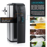 Elektrischer Handmixer - Handrührgerät Handrührer - 5 Geschwindigkeiten -inkl. 2 Rührbesen und 2 Knethaken aus Edelstahl - Soft Touch Gehäuse - Arendo