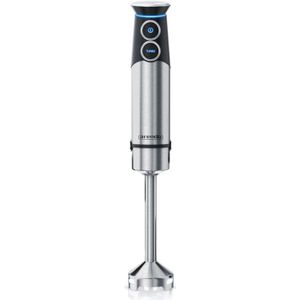 Arendo Stabmixer Edelstahl, elektrischer Pürierstab 1500 Watt, stufenlose Geschwindigkeit, Turbotaste, Rührstab für Babynahrung, Suppe, Smoothie