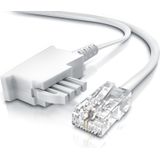 Csl-computer - csl - Internet Kabel Routerkabel - tae-f Stecker auf RJ45 Stecker - 50m - Internetkabel - Router an die Telefondose, tae - weiß