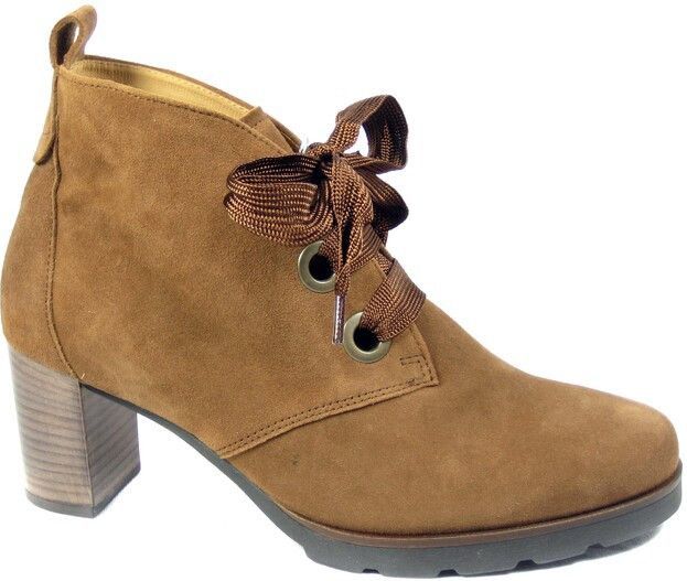 Gabor - 55.541 Enkellaarzen - New Whisky - Suède - Leer Combi