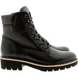 Gabor - 52.735.27 - Dames Laarzen - Zwart - Half Hoge Veterschoen