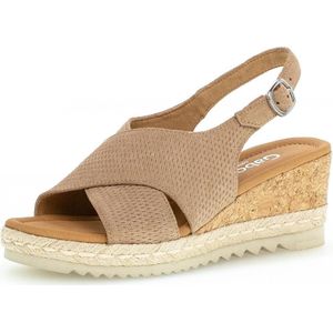 Gabor 62.831.33 - dames sandaal - beige - maat 41 (EU) 7.5 (UK)