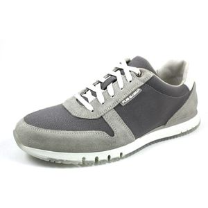 Gabor Pius herensneakers, verwisselbaar voetbed, gecertificeerd leer, Superflex-zool, Grijs Lt Grey Ash, 44 EU