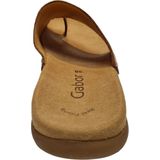 Gabor - Cognac Leren Teenslippers - Dames - Leer