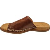 Gabor - Cognac Leren Teenslippers - Dames - Leer