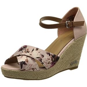 TOM TAILOR Dames 3290807 wigsandalen, roze, 39 EU