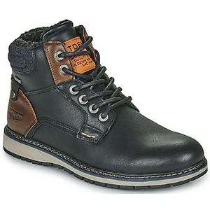 TOM TAILOR DENIM - Veterboots - Bruin / Zwart