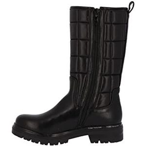 TOM TAILOR 4290512 kniehoge laarzen voor dames, zwart, 38 EU