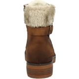 Veterboots - Effen - Imitatieleer - Blokhak - Middelhoge Hak