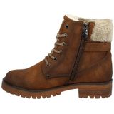 Veterboots - Effen - Imitatieleer - Blokhak - Middelhoge Hak