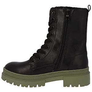 TOM TAILOR Dames 4294909 halflange laarzen, black olive, 38 EU