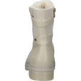 Tom Tailor - Hoge Veterschoenen - Beige - Winterlaarzen met Logo-embossing op de Hak