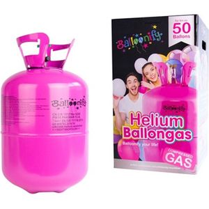 Bestel nu een Helium tank voor het vullen van ca. 50 ballonnen - Inclusief kraan en geschikt voor thuisgebruik