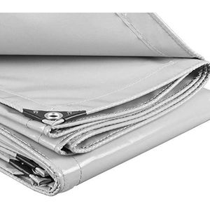 Laneetal dekzeil, 500g/m², van pvc, waterdicht, beschermzeil, bootzeil, vrachtwagenzeil, dakzeil, afdekzeil voor hout, donkergrijs