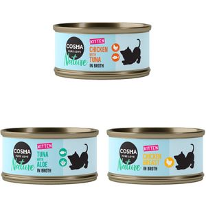 24x70g Kitten Mix (3 verschillende smaken) Cosma Kattenvoer