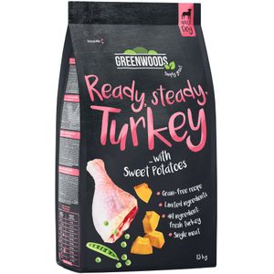 6kg Kalkoen met Zoete Aardappel, Erwten en Pompoen Greenwoods Hondenvoer