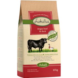 Lukullus Angus-Rund & Eend Hondenvoer - Dubbelpak: 2 x 10 kg