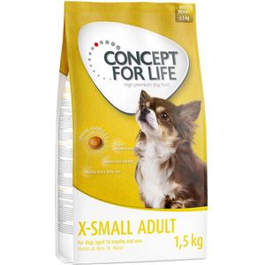 Concept for Life X-Small Adult Hondenvoer - Voordeelpakket: 4 x 1,5 kg