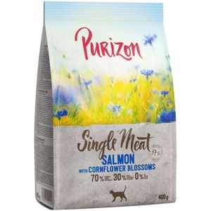 400 g Purizon zum Probierpreis! - Single Meat Lachs mit Kornblumenblüten