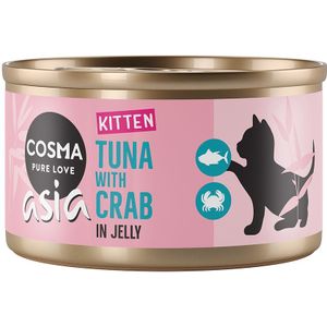 Cosma Asia Kitten in Jelly 6 x 85 g Tonijn met krabvlees