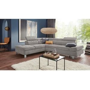 exxpo - sofa fashion Ecksofa »Fiji, L-Form«, mit Kopf- bzw. Rückenverstellung, wahlweise mit Bettfunktion