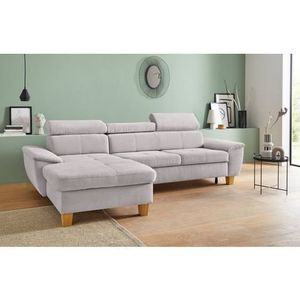 exxpo - sofa fashion Ecksofa »Enya, aufwendige Detailverarbeitung, hoher Sitzkomfort, bequem, L-Form«, inkl. Kopfteilverstellung, wahlweise mit Bettfunktion und Bettkasten