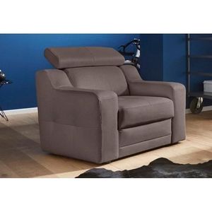 exxpo - sofa fashion Fauteuil Lotos, loungestoel met verstelbare hoofdsteun resp. rugleuning (set)