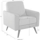 exxpo - sofa fashion Sessel "Samso, Loungesessel mit tollem Sitzkomfort", Komfortsitzhöhe 49cm