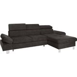 exxpo - sofa fashion Ecksofa "Fiji, hochwertige Detailverarbeitung im Sitz und Rücken, L-Form", bequem durch Kopf- und Armteilverstellung, wahlweise mit Bettfunktion