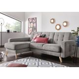 exxpo - sofa fashion Ecksofa »Nappa, kompakt und komfortabel, bequem, zeitloses Design, L-Form«, tolle Detailverarbeitung, inkl. Bettfunktion und Bettkasten