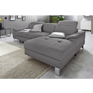exxpo - sofa fashion Ecksofa »Mantua 2, inkl. Kopf- bzw. Rückenverstellung, bequem, L-Form«, wahlweise mit Bettfunktion und Bettkasten, tolle Verarbeitungsdetails