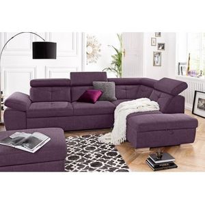 exxpo - sofa fashion Ecksofa »Spring, super bequem und komfortabel mit Armteil- und Kopfteilfunktion«, wahlweise mit Bettfunktion und Bettkasten, L-Form