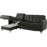 exxpo - sofa fashion Ecksofa "Elio, kompakt und komfortabel, bequem und zeitloses Design, L-Form", wahlweise mit Bettfunktion