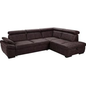 exxpo - sofa fashion Ecksofa »Salerno, klassisch modernes Funktionssofa, hoher Sitzkomfort, L-Form«, inkl. Kopf- und Armteilverstellung, wahlweise mit Bettfunktion