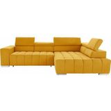 exxpo - sofa fashion Ecksofa "Elias, aktuelle Kreuzsteppung im Sitz, bequem, L-Form", mit Kopf- bzw. Rückenverstellung, wahlweise mit Bettfunktion