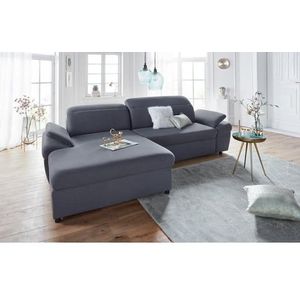 exxpo - sofa fashion Ecksofa »Kyoto, inkl. Kopfteil- und Armteilverstellung, hoher Sitzkomfort«, wahlweise mit Bettfunktion und Bettkasten, hochwertige Bezüge, L-Form
